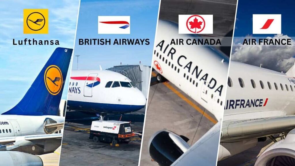 Certain international carriers provide connecting flights to Europe